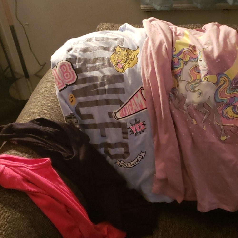 2 girls 14-16 tanks, 1 long sleeve, 1 short sleeve
